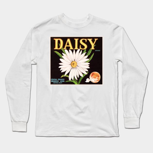 Daisy Sunkist Crate La Long Sleeve T-Shirt by WAITE-SMITH VINTAGE ART